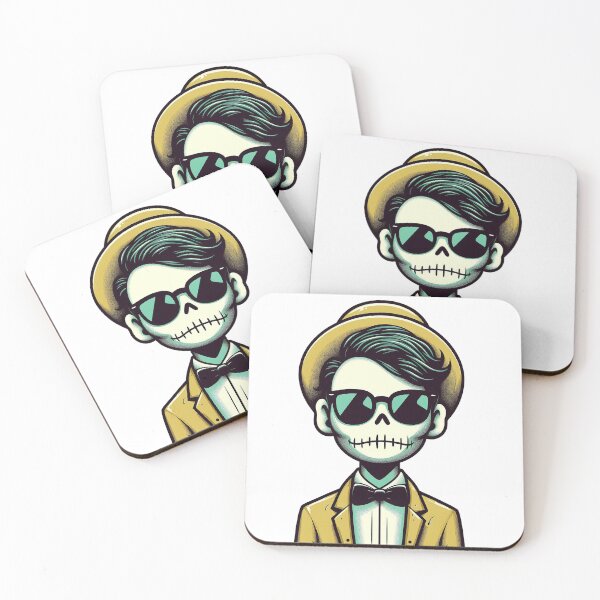 Item preview, Hispter man with sunglasses, a hat and a bow kaws style designed and sold by Silbays.