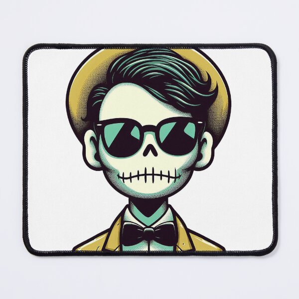 Item preview, Hispter man with sunglasses, a hat and a bow kaws style designed and sold by Silbays.