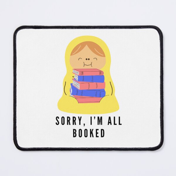 Item preview, Sorry, I'm all booked - happy yellow reading burrito designed and sold by CreativeStrand.