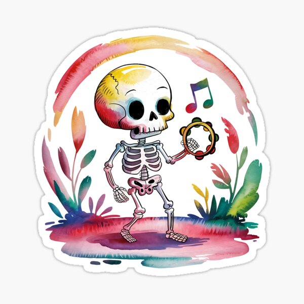 Item preview, Smiling skeleton features designed and sold by ATOTI.