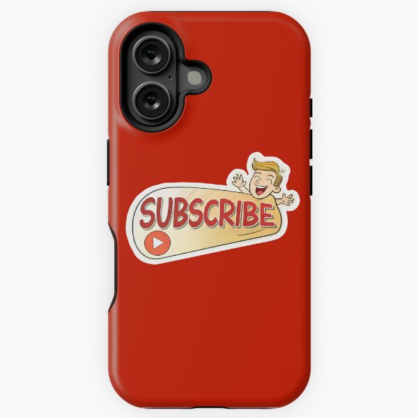 Vista previa del artículo con la obra «¡Suscríbete! Icono de blogger feliz», diseñado y vendido por AhArtMe.