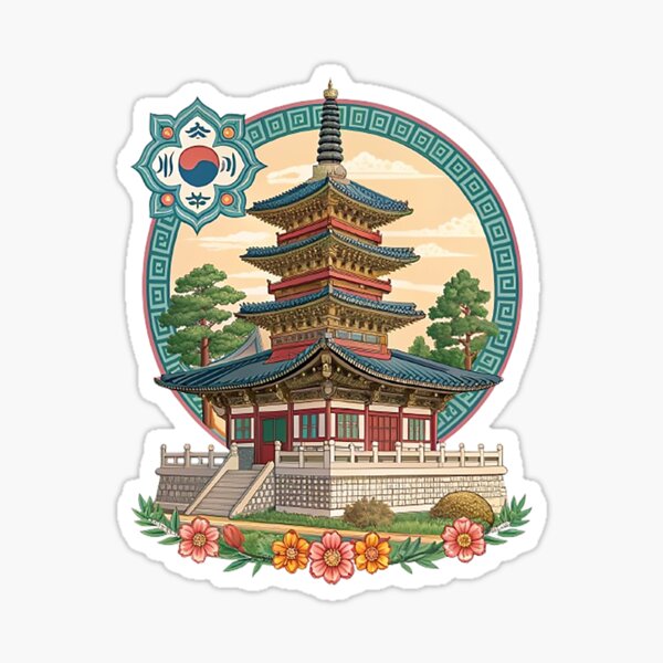 Artikel-Vorschau von Koreanischer Bulguksa-Tempel, designt und verkauft von likbatonboot.