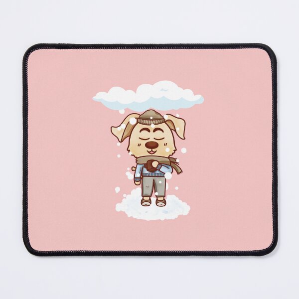 Item preview, Copie de Cozy dog in the snow – Kawaii winter illustration designed and sold by IkayaCreation.