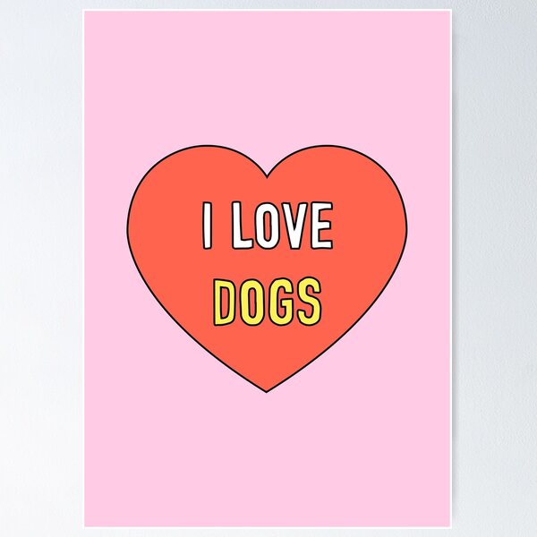 Item preview, I Love Dogs Heart designed and sold by Adam Regester.