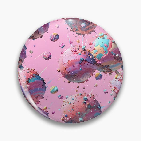 Item preview, Candy ice-cream inspired planets, pastel pink designed and sold by CoolPixels.
