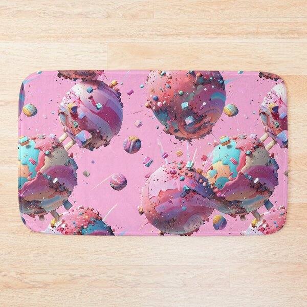 Item preview, Candy ice-cream inspired planets, pastel pink designed and sold by CoolPixels.
