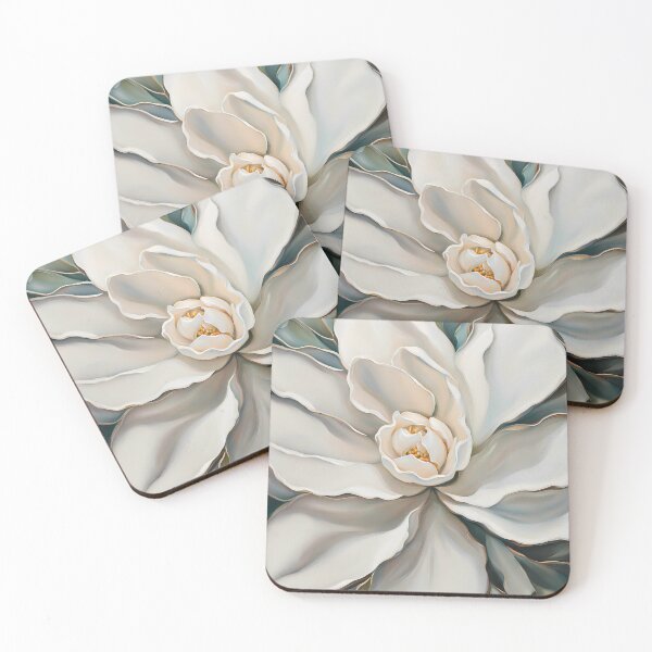 Item preview, White Magnolia flower designed and sold by SolaoLab.