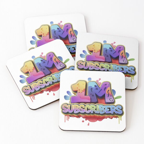 Item preview, 1M Subscribers Celebration | Colorful YouTube Milestone Design designed and sold by KRStyleClub.