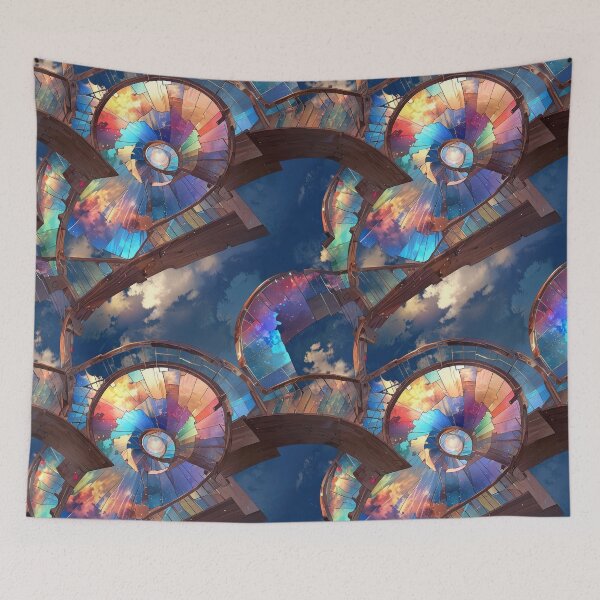 Item preview, Spiral staircase made of stained glass designed and sold by CoolPixels.