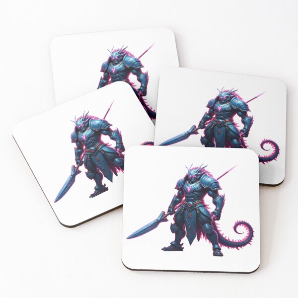Item preview, Dragon Beast Warrior – Mythic Strength in Neon Blue designed and sold by StormArte.
