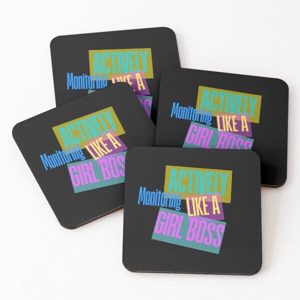 Item preview, Actively Monitoring Like A Girl Boss designed and sold by DesignByMalwina.