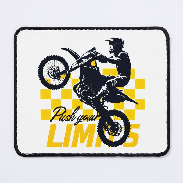 Item preview, Push Your Limits Yellow Checkered Motocross Power designed and sold by SplashTastic.