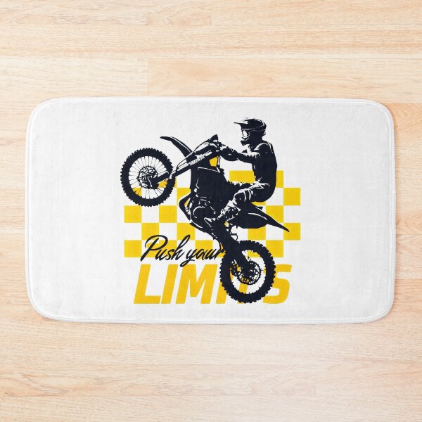 Item preview, Push Your Limits Yellow Checkered Motocross Power designed and sold by SplashTastic.