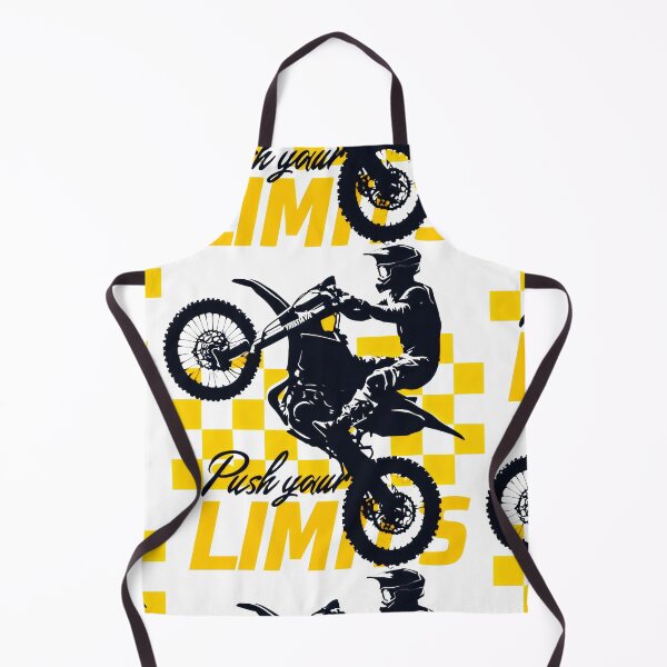 Item preview, Push Your Limits Yellow Checkered Motocross Power designed and sold by SplashTastic.