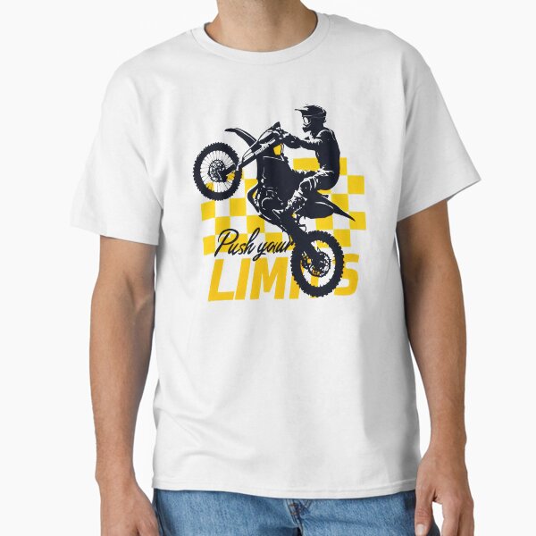 Item preview, Push Your Limits Yellow Checkered Motocross Power designed and sold by SplashTastic.