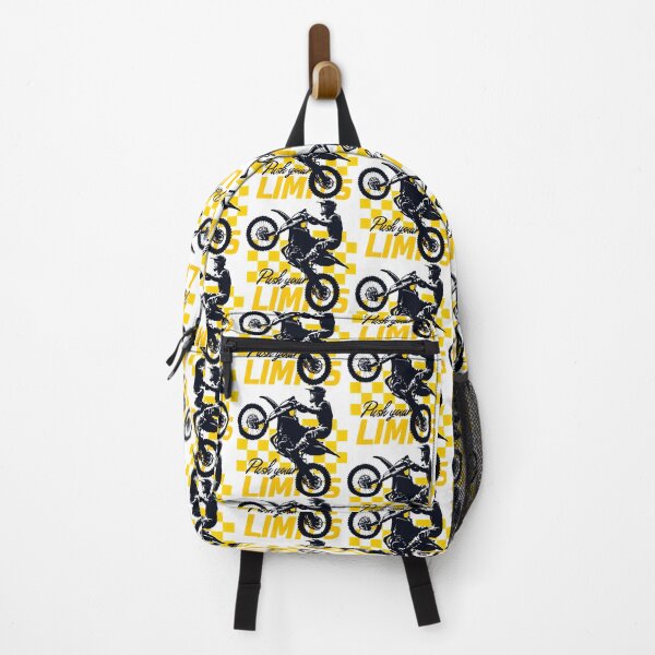 Item preview, Push Your Limits Yellow Checkered Motocross Power designed and sold by SplashTastic.