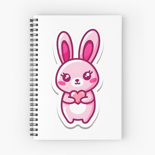 Artikelvorschau, Schlichter rosa Hase mit Herz – Niedlicher Minihase entworfen und verkauft von EpicPuzzles.
