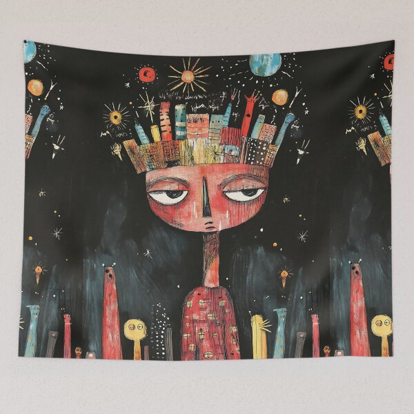Item preview, Doodle Art: Quirky Abstract Drawing Art designed and sold by bapupa.