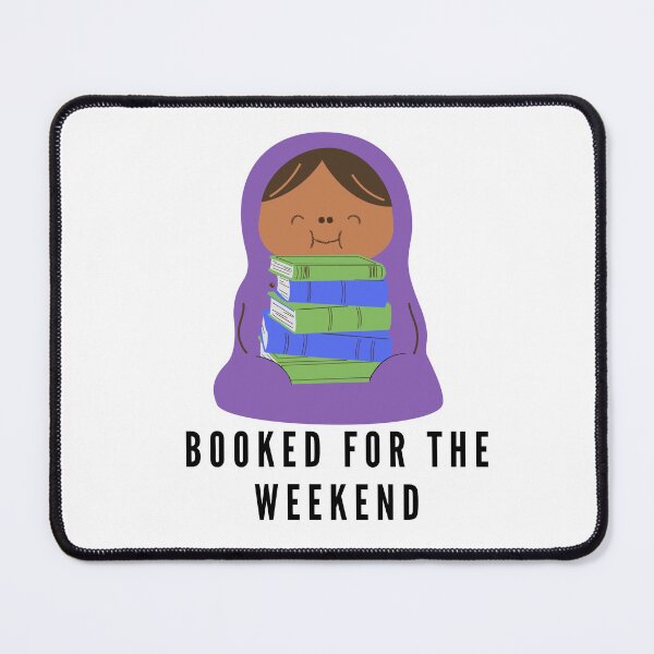 Item preview, Booked for the weekend - happy purple reading burrito designed and sold by CreativeStrand.