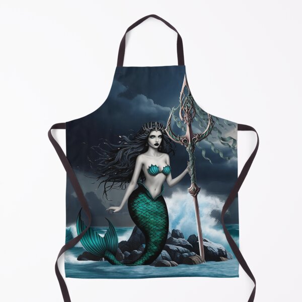 Item preview, Gothic Mermaid with Trident for Mystical Soul designed and sold by Agnes-Creative.