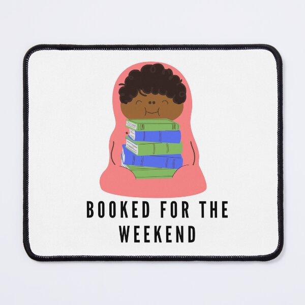 Item preview, Booked for the weekend - happy pink reading burrito designed and sold by CreativeStrand.