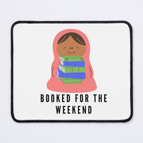 Item preview, Booked for the weekend - happy pink reading burrito designed and sold by CreativeStrand.