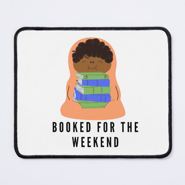 Item preview, Booked for the weekend - happy orange reading burrito designed and sold by CreativeStrand.