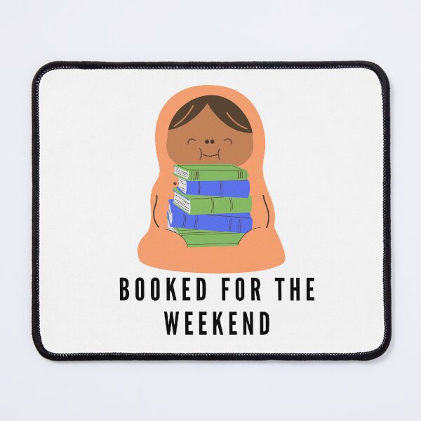 Item preview, Booked for the weekend - happy orange reading burrito designed and sold by CreativeStrand.