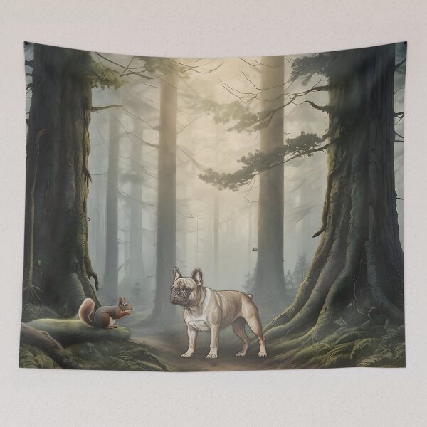 Item preview, French Bulldog Forest Friend  designed and sold by NikkiBear67.