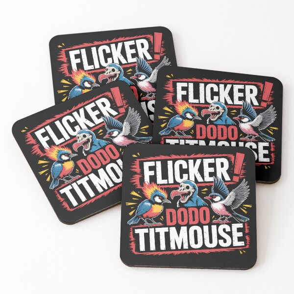 Item preview, Flicker Dodo Titmouse - This is the perfect gift for bold free-thinkers, art lovers, and anyone who wants to wear a rebellious statement with pride. designed and sold by ZyziowskyArt.