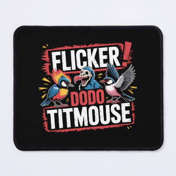 Item preview, Flicker Dodo Titmouse - This is the perfect gift for bold free-thinkers, art lovers, and anyone who wants to wear a rebellious statement with pride. designed and sold by ZyziowskyArt.