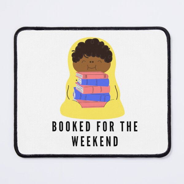 Item preview, Booked for the weekend - happy yellow reading burrito designed and sold by CreativeStrand.