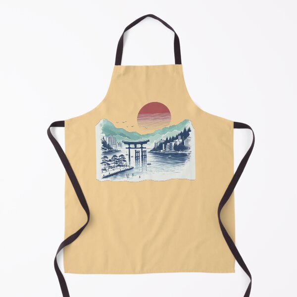 Item preview, Watercolor Sketch of Lake Ashi and Floating Torii in Hakone, Japan, designed and sold by PaintMeWorld.