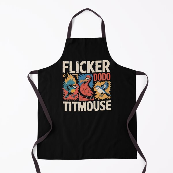 Item preview, Flicker Dodo Titmouse - This is the perfect gift for bold free-thinkers, art lovers, and anyone who wants to wear a rebellious statement with pride. designed and sold by ZyziowskyArt.