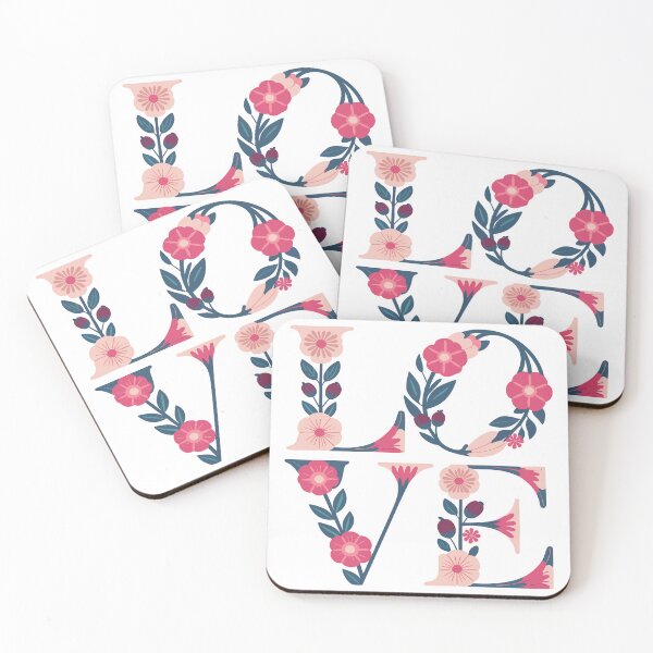 Item preview, Love Floral Letters designed and sold by CraftyBloom.