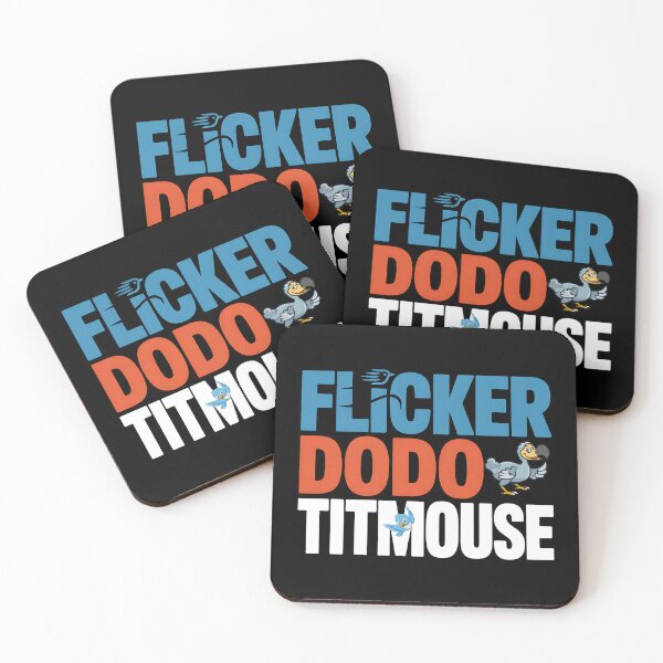 Item preview, Flicker Dodo Titmouse - This is the perfect gift for bold free-thinkers, art lovers, and anyone who wants to wear a rebellious statement with pride. designed and sold by ZyziowskyArt.
