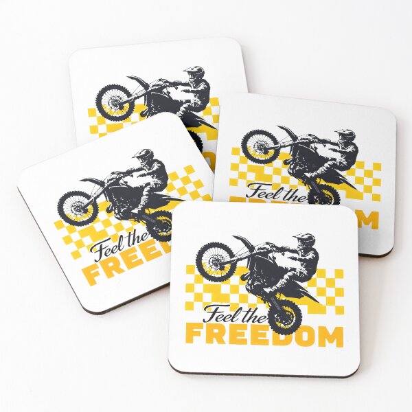 Item preview, Feel the FREEDOM Yellow Checkered Wheelie Adventure designed and sold by SplashTastic.