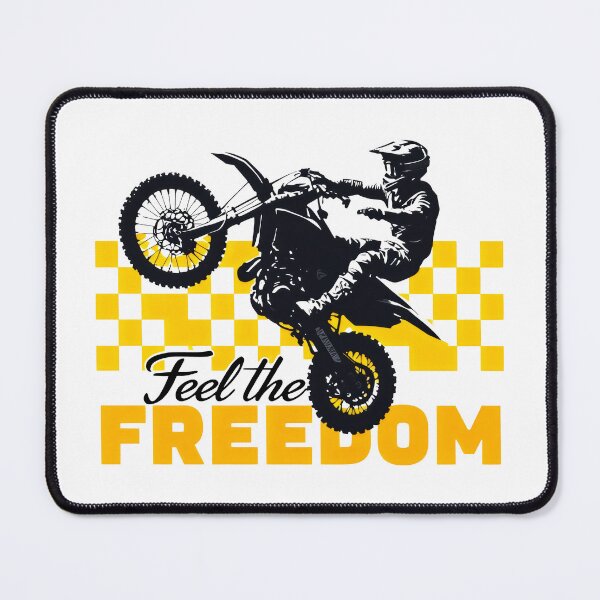 Item preview, Feel the FREEDOM Yellow Checkered Wheelie Adventure designed and sold by SplashTastic.