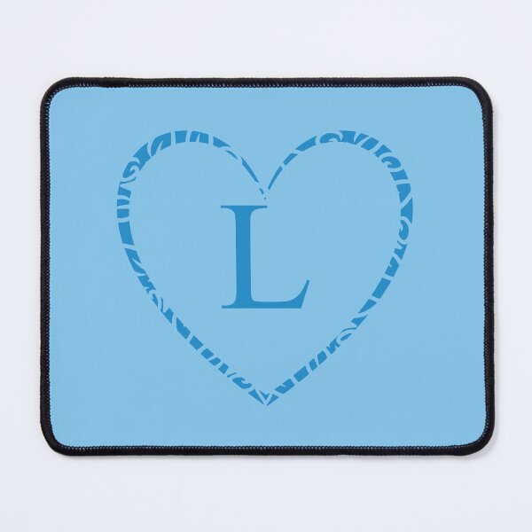 Item preview, Cute Blue Heart & Monogram Letter "L" Charm designed and sold by WD-Artist.