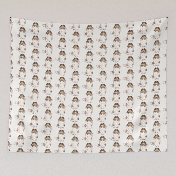 Item preview, Shetland Sheepdog and flowers  designed and sold by Mayarartsy.
