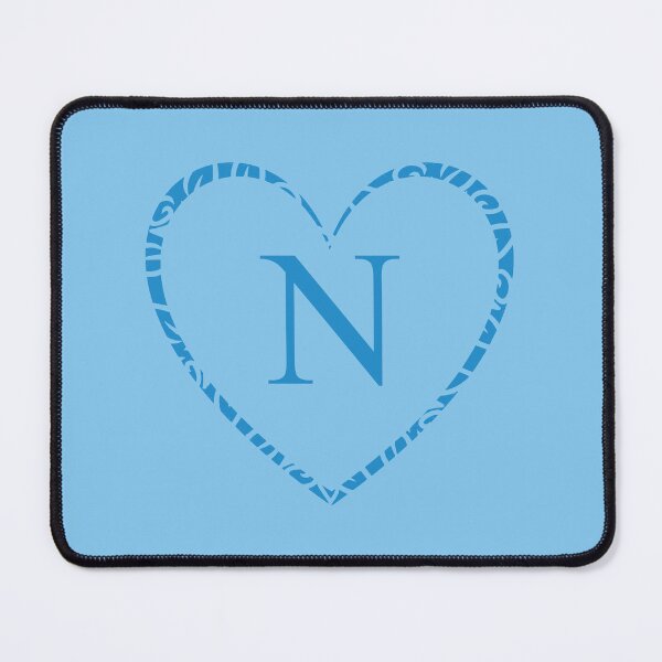 Item preview, Cute Blue Heart & Monogram Letter "N" Charm designed and sold by WD-Artist.