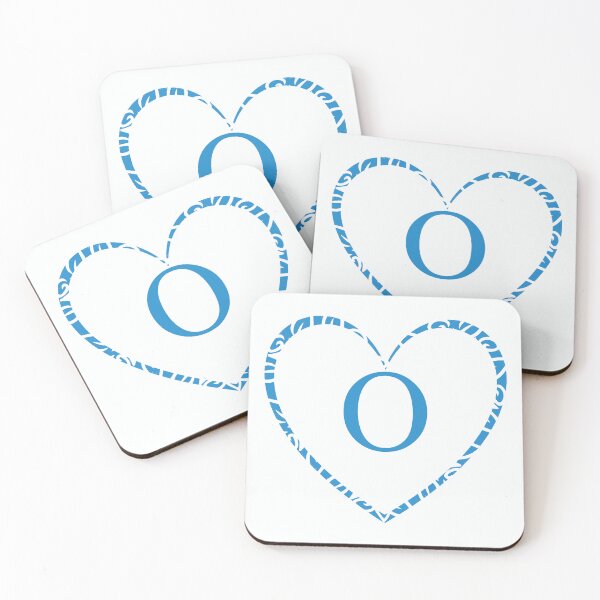 Item preview, Cute Blue Heart & Monogram Letter "O" Charm designed and sold by WD-Artist.