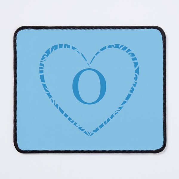 Item preview, Cute Blue Heart & Monogram Letter "O" Charm designed and sold by WD-Artist.