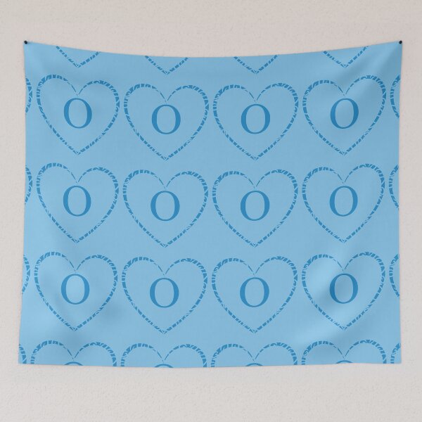 Item preview, Cute Blue Heart & Monogram Letter "O" Charm designed and sold by WD-Artist.