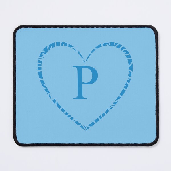 Item preview, Cute Blue Heart & Monogram Letter "P" Charm designed and sold by WD-Artist.