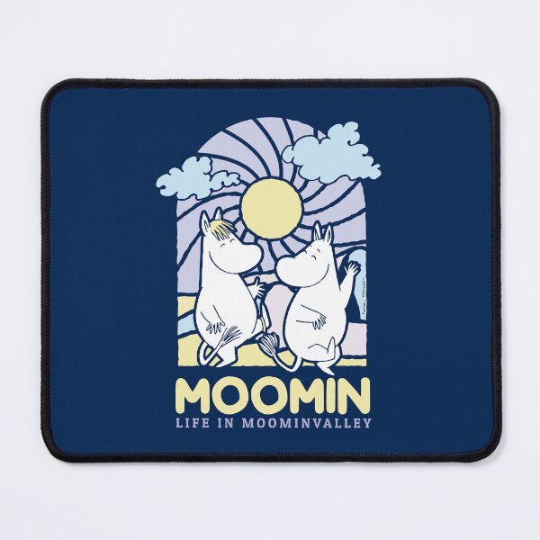 Item preview, Moomin Life In Moominvalley Stained Glass Style Dark designed and sold by MoominStore.