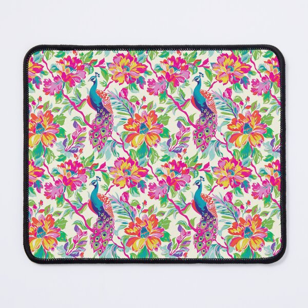 Item preview, colourful preppy peacocks designed and sold by PoppyLaneStudio.