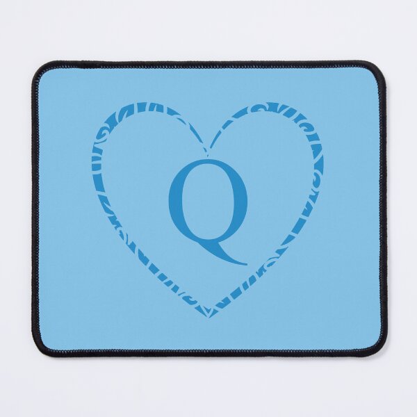 Item preview, Cute Blue Heart & Monogram Letter "Q" Charm designed and sold by WD-Artist.
