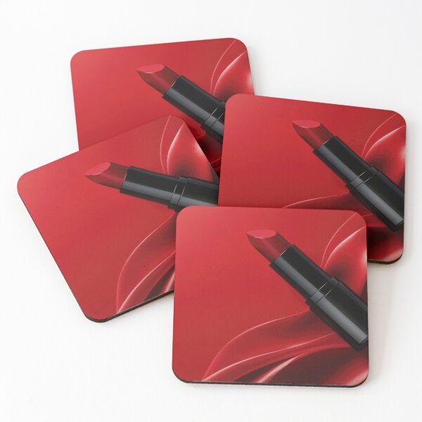 Item preview, Bold red lipstick on silky fabric designed and sold by anytka.