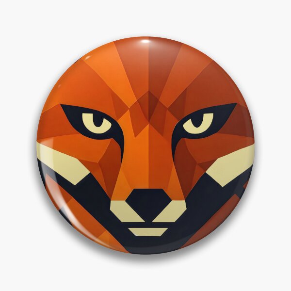 Item preview, Geometric Fox Maze orange brown pale yellow designed and sold by Shoot-The-Moon.